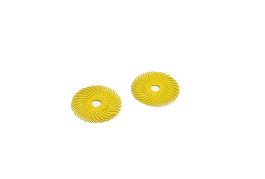 Grobet USA® 10.3517 3M 3-Radial Bristle Discs, 2″ Diameter, 800 Grit, Yellow, EA