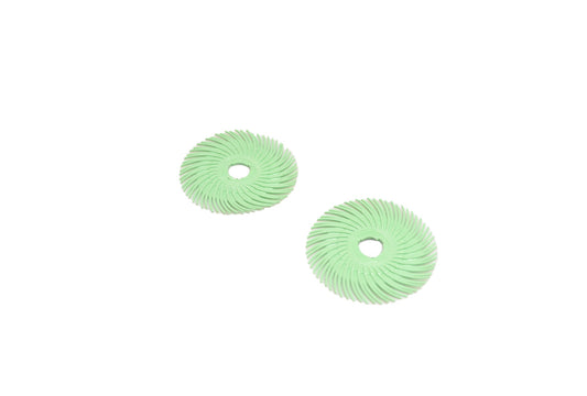 Grobet USA® 10.3523 3M 3-Radial Bristle Discs, 2″ Diameter, 1 Micron, Lt. Green, EA