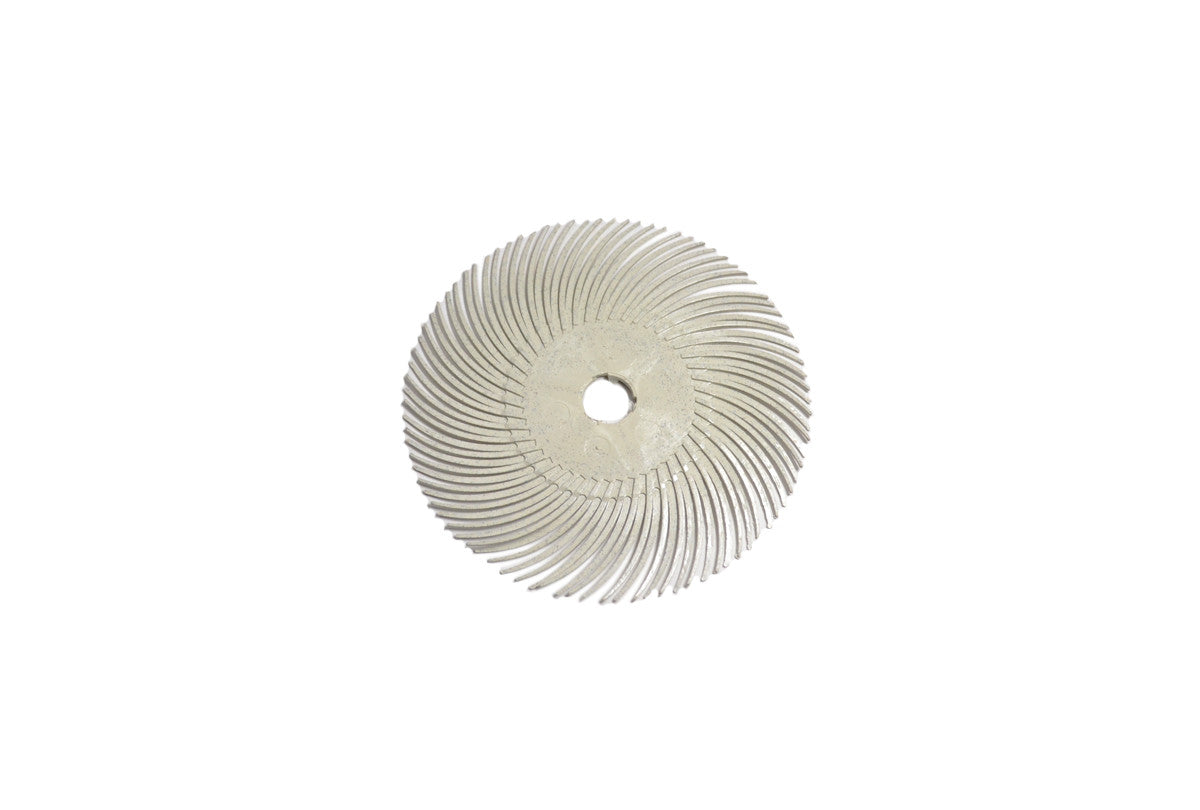 Grobet USA® 10.3525 3M 3-Radial Bristle Discs, 3″ Diameter, 120 Grit, White, EA