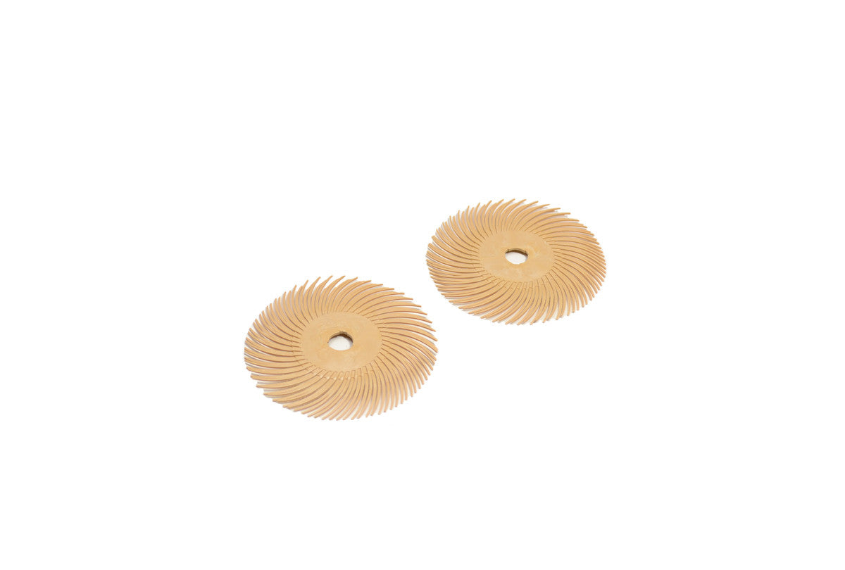 Grobet USA® 10.3529 3M 3-Radial Bristle Discs, 3″ Diameter, 6 Micron, PEAch, EA