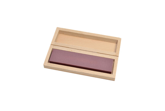 Grobet USA® 10.423 Ruby Bench Stone, 4′ X 1″ X 3/8″, Medium Grit, In Wooden Box, EA