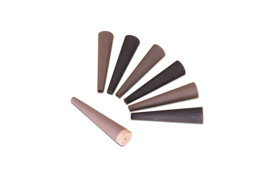 Grobet USA® 11.318 Cloth Ring Shell Set, 6 Pieces And Wood Mandrel, EA