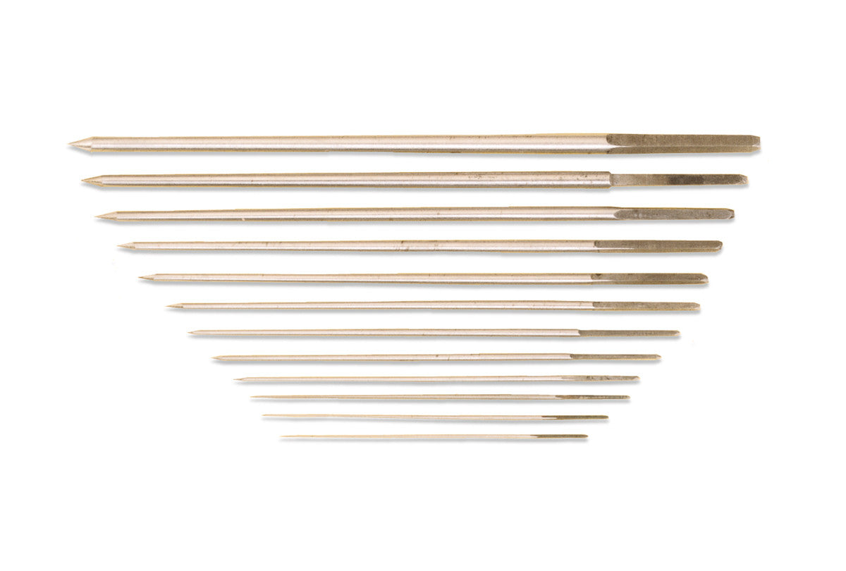 Grobet USA® 15.0506 Broach Set Of 12, Smoothing, Sizes 58-80, EA