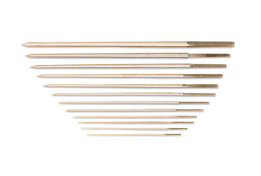 Grobet USA® 15.513 Broach Set Of 12, Round, Sizes 15/70, EA