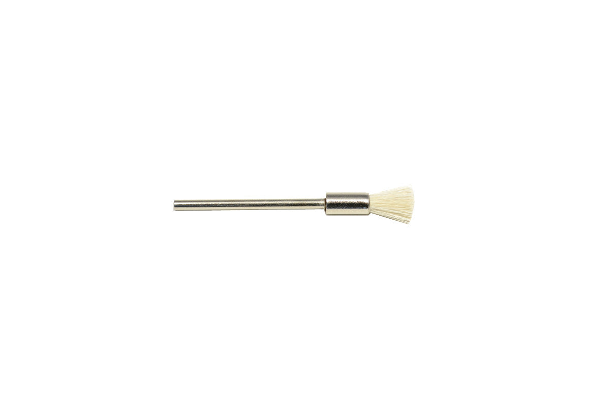 Grobet USA® 16.06845 Soft Bristle End Brush, 3/8″ Trim, 3/16″ Diameter 3/32″ Shank, 1 DZ