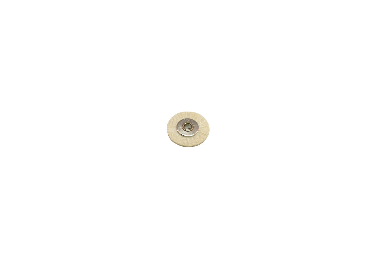 Grobet USA® 16.0813 Soft Bristle Wheel Brush, 1″ Diameter 1/8″ Arbor Hole, 1 DZ