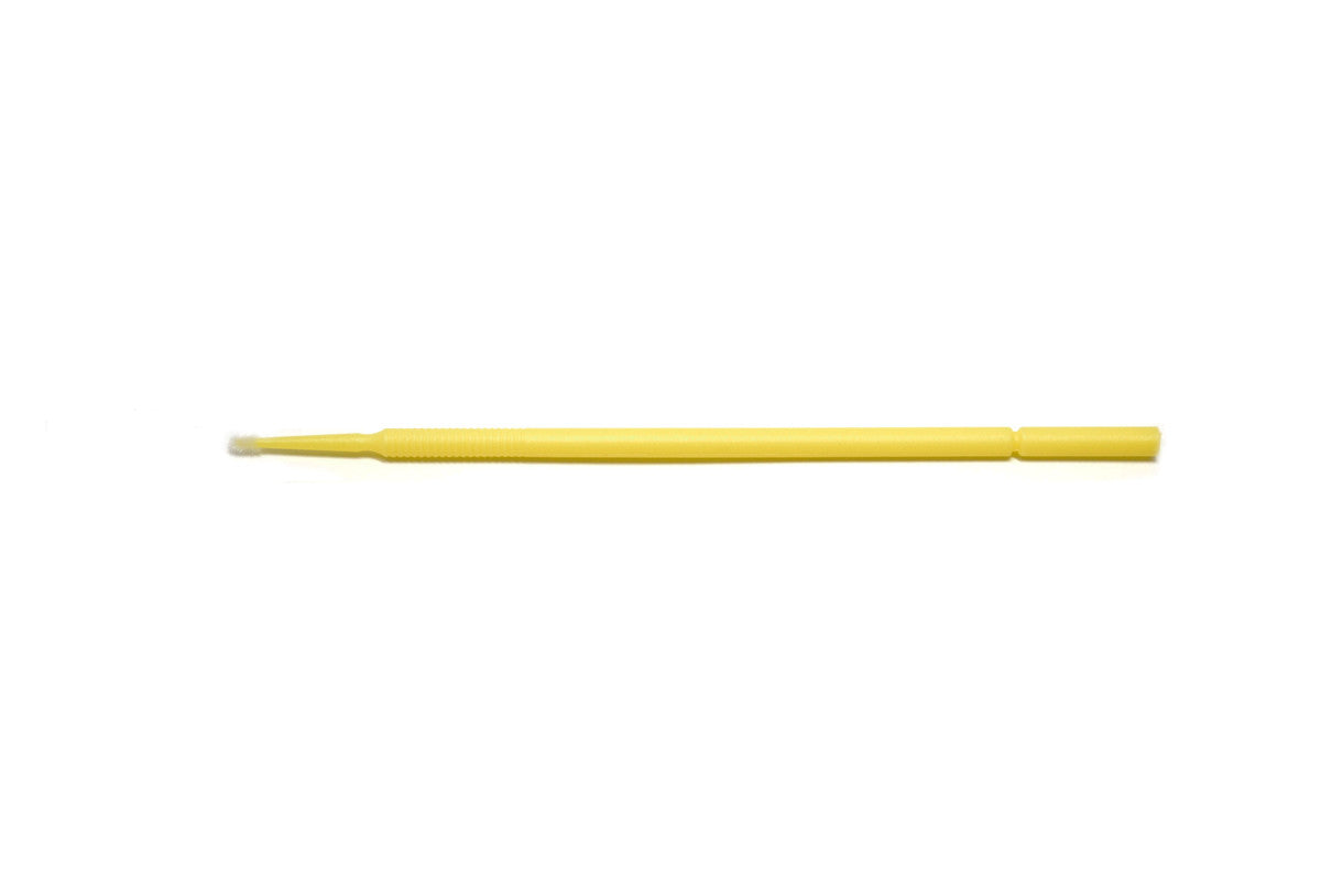 Grobet USA® 16.101 Micro Brush, Yellow – Fine, Box Of 100, EA