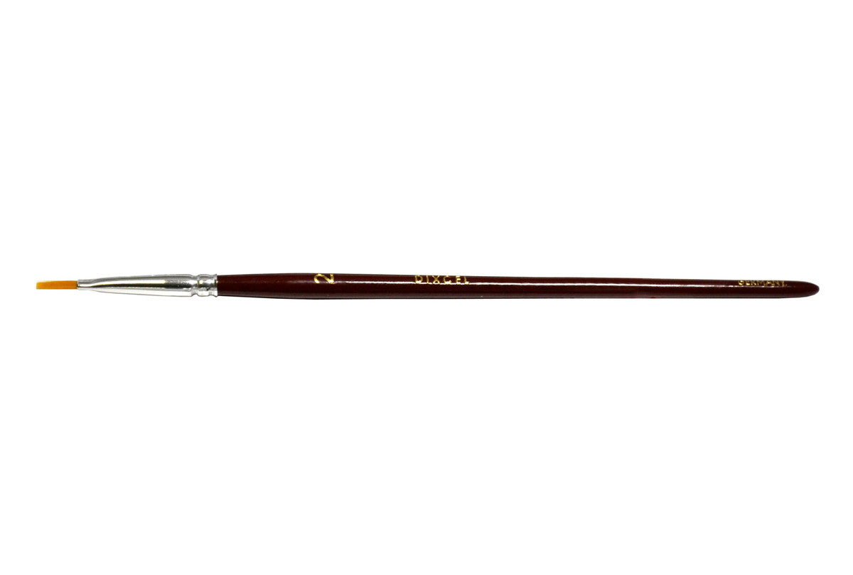 Grobet USA® 16.297 Dixcel® Synthetic Red Sable Brush, Flat #2, EA