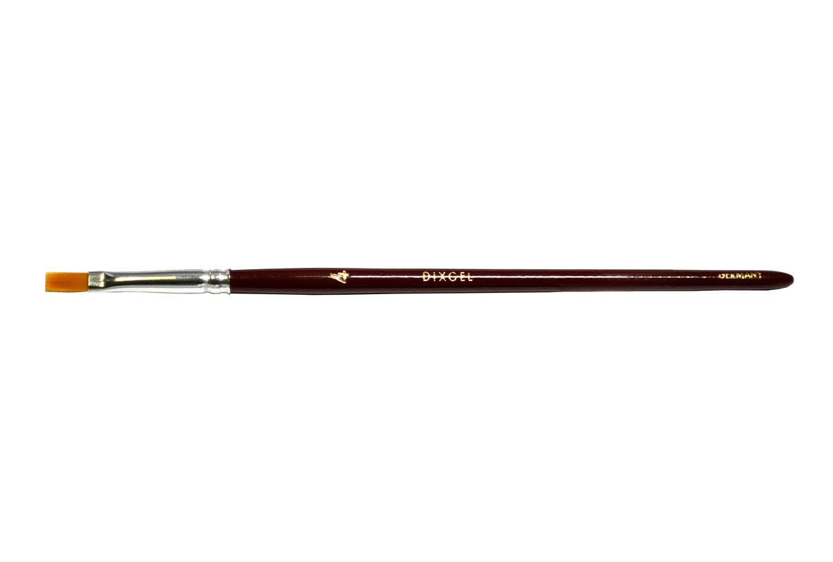 Grobet USA® 16.298 Dixcel® Synthetic Red Sable Brush, Flat #4, EA