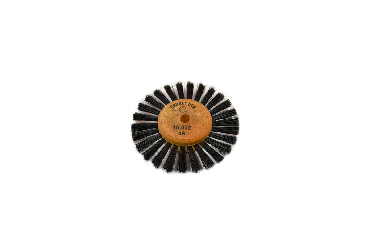 Grobet USA® 16.372 Wood Hub Brush, 1 Row Of Bristle, 2-1/2″ Overall Diameter, EA