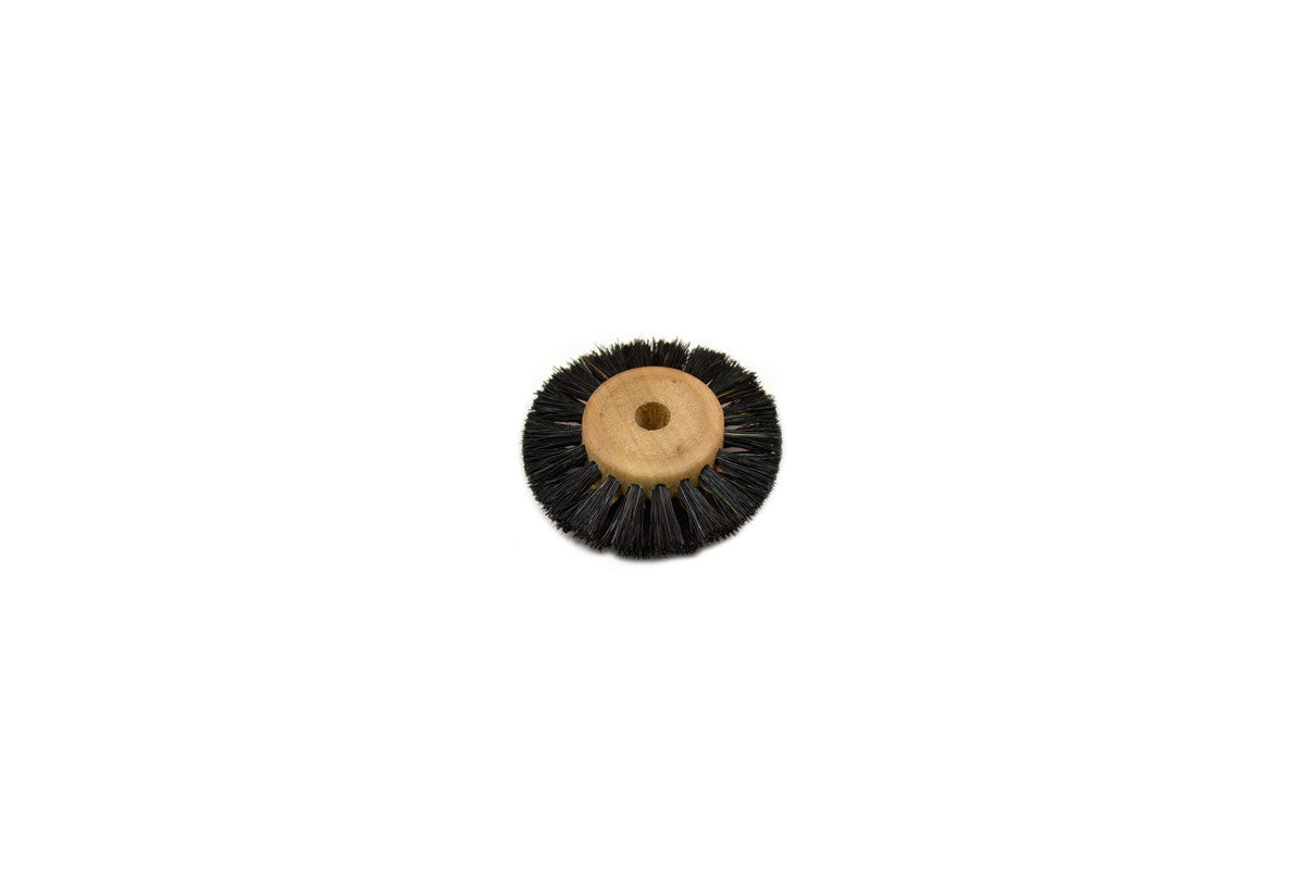 Grobet USA® 16.376 Wood Hub Brush, 2 Rows Of Bristle, 1-3/4″ Overall Diameter, EA