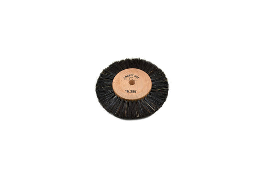 Grobet USA® 16.386 Wood Hub Brush, 2 Rows Of Bristle, 3″ Overall Diameter, EA