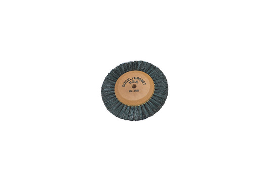 Grobet USA® 16.388 Wood Hub Brush, 2 Rows Of Bristle, 3-3/8″ Overall Diameter, EA