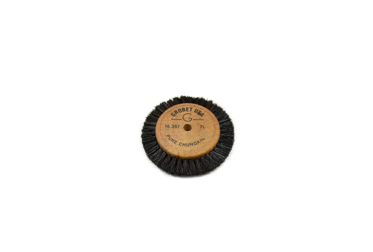 Grobet USA® 16.397 Wood Hub Brush, 2 Rows Of Bristle, 2-5/8″ Overall Diameter, EA