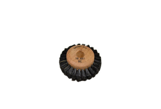 Grobet USA® 16.407 Wood Hub Brush, 4 Rows Of Bristle, 2″ Overall Diameter, EA