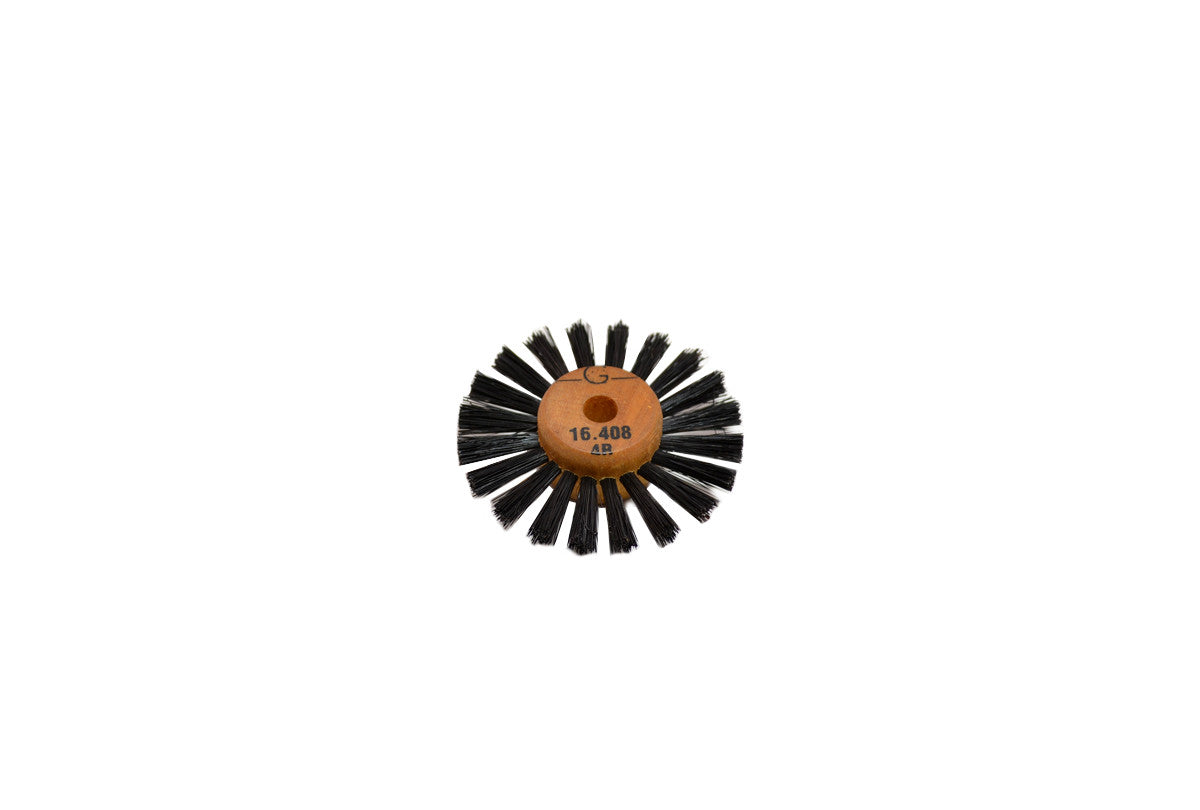 Grobet USA® 16.408 Wood Hub Brush, 1 Row Of Bristle, 1-7/8″ Overall Diameter, EA