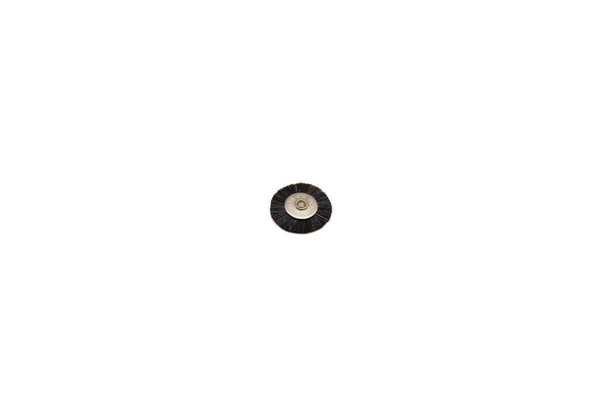 Grobet USA® 16.661 Medium Stiffness Bristle Wheel Brush, 3/4″ Diameter 3/32″ Arbor Hole, 1 DZ
