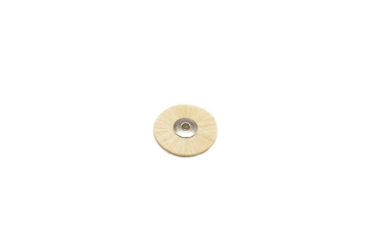 Grobet USA® 16.677 Extra Soft Bristle Wheel Brush, 1-1/4″ Diameter 1/8″ Arbor Hole, 1 DZ