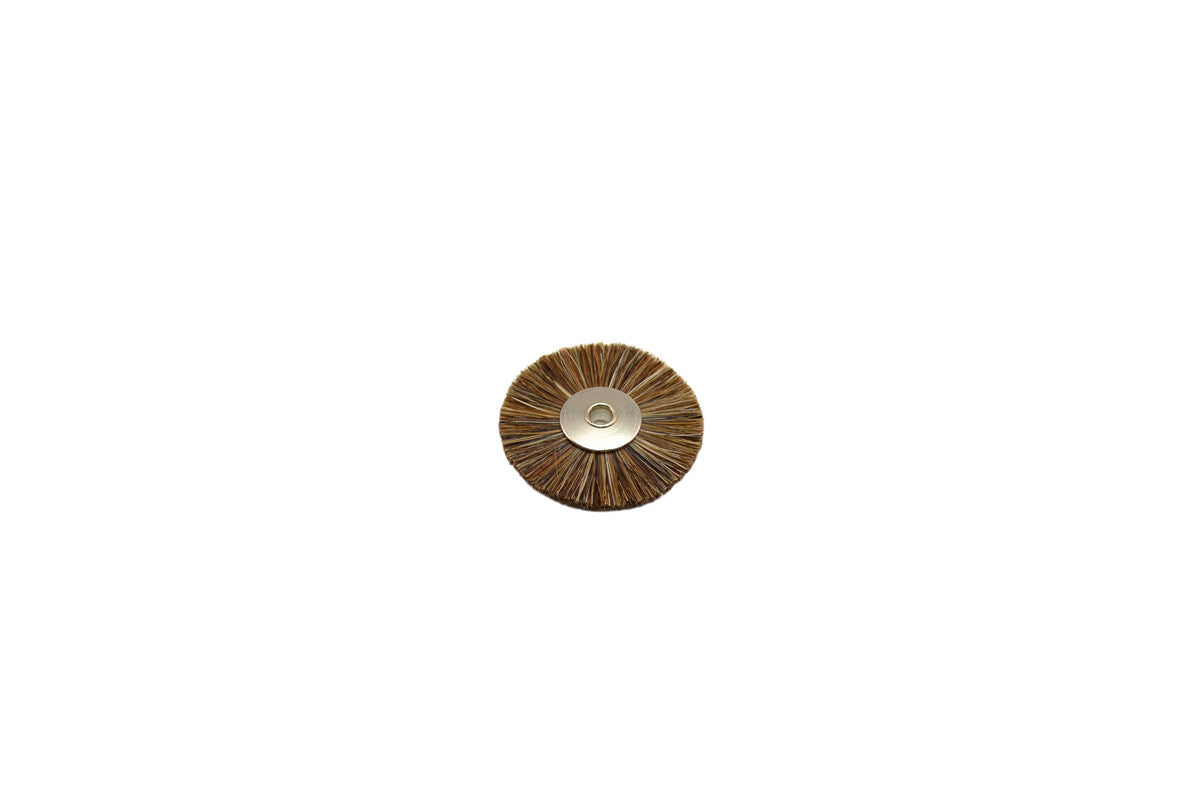 Grobet USA® 16.678 Medium Stiffness Bristle Wheel Brush, 1-1/4″ Diameter 1/8″ Arbor Hole, 1 DZ