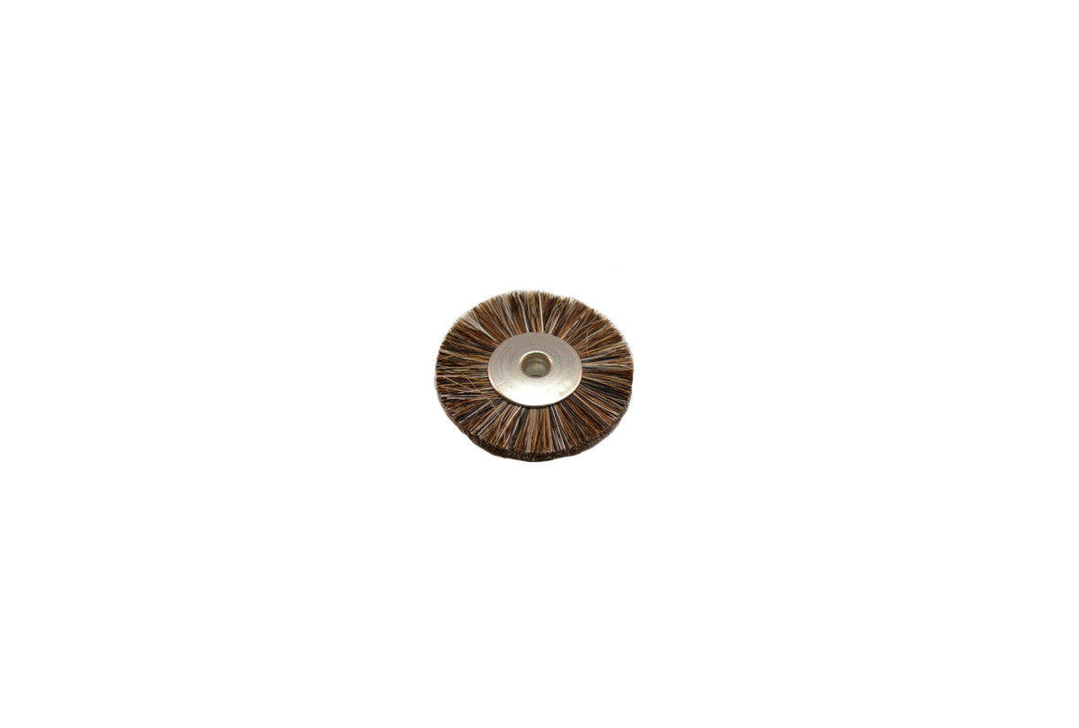 Grobet USA® 16.684 Medium Stiffness Bristle Wheel Brush, 1″ Diameter 1/8″ Arbor Hole, 1 Gross (144 Pcs)