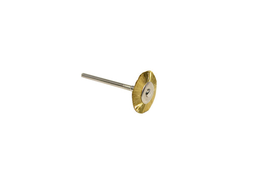 Grobet USA® 16.805 Straight Brass Wire Wheel Brush, 3/4″ Diameter 3/32″ Shank, 1 DZ