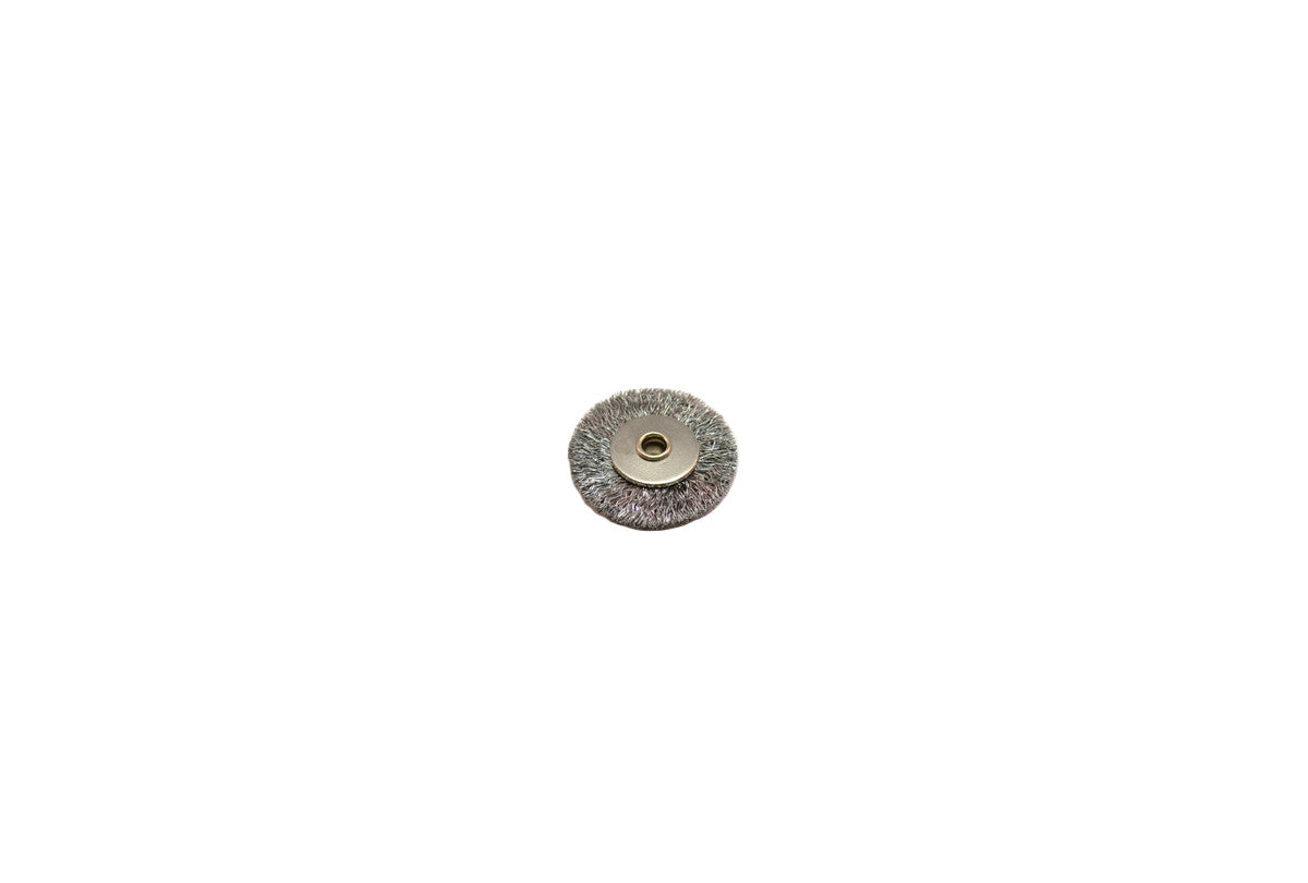Grobet USA® 16.886 Straight Steel Wire Wheel Brush, 3/4″ Diameter 3/32″ Arbor Hole, 1 DZ