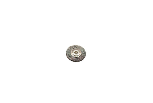 Grobet USA® 16.887 Crimped Steel Wire Wheel Brush, 3/4″ Diameter 3/32″ Arbor Hole, 1 DZ