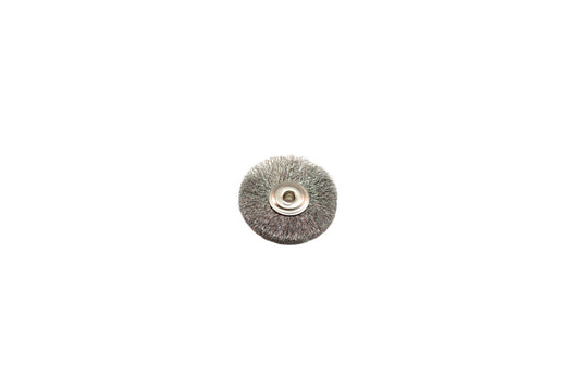 Grobet USA® 16.889 Crimped Steel Wire End Brush, 1″ Diameter 3/32″ Arbor Hole, 1 DZ