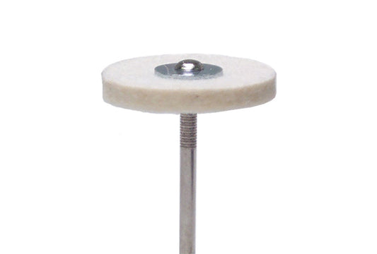 Grobet USA® 17.115 Mounted Miniature Felt Wheel Buff, 1″ Diameter, 1 DZ