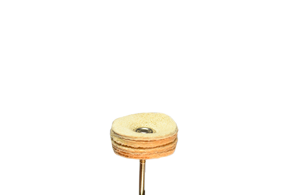 Grobet USA® 17.116 Mounted Chamois Miniature Buff, 1″ Diameter, 1 DZ