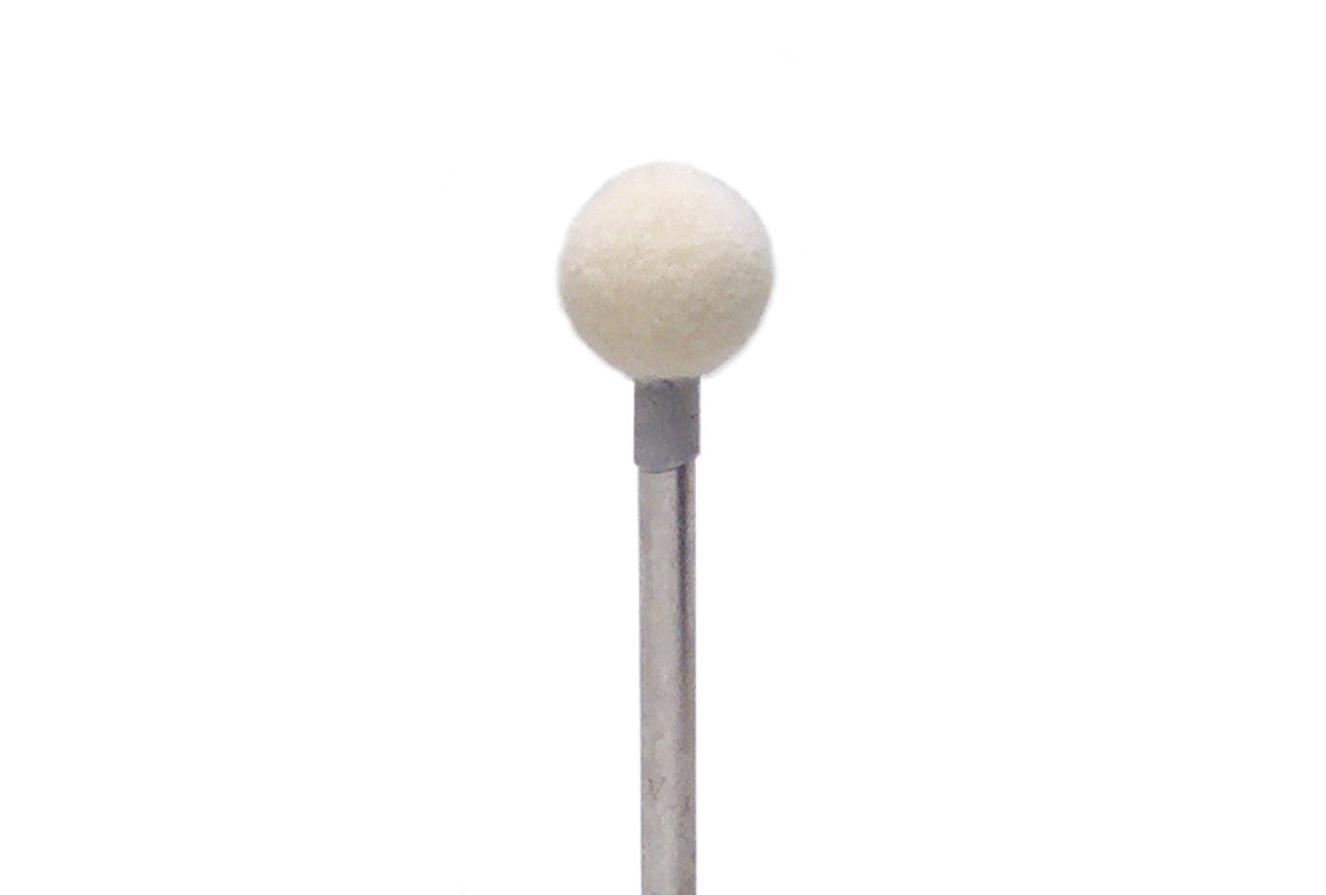 Grobet USA® 17.122 Mounted Miniature Felt Round Buff, 1 DZ