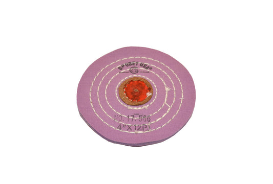 Grobet USA® 17.566 Berry Muslin Buff, 4″, Razor Edge, EA