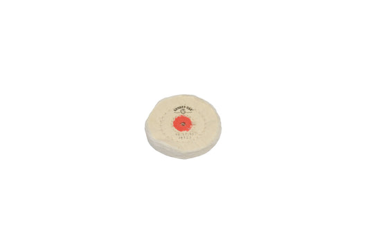 Grobet USA® 17.621 Finex Muslin Buff, 2-1/2″ X 30 Ply, Combed With Shellac Center, EA
