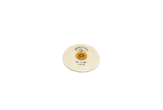 Grobet USA® 17.644 Finex Muslin Buff, 4″ X 12 Ply, Knife Edge, EA