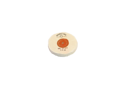 Grobet USA® 17.771 Finex Muslin Buff, Loose, 3″ X 35 Ply, LEAther Center, EA
