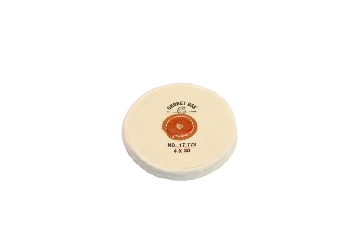 Grobet USA® 17.773 Finex Muslin Buff, Loose, 4″ X 30 Ply, LEAther Center, EA