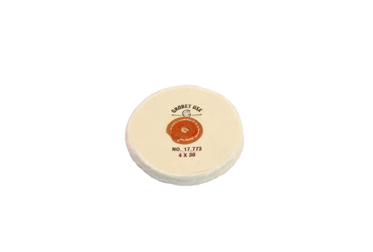 Grobet USA® 17.773 Finex Muslin Buff, Loose, 4″ X 30 Ply, LEAther Center, EA