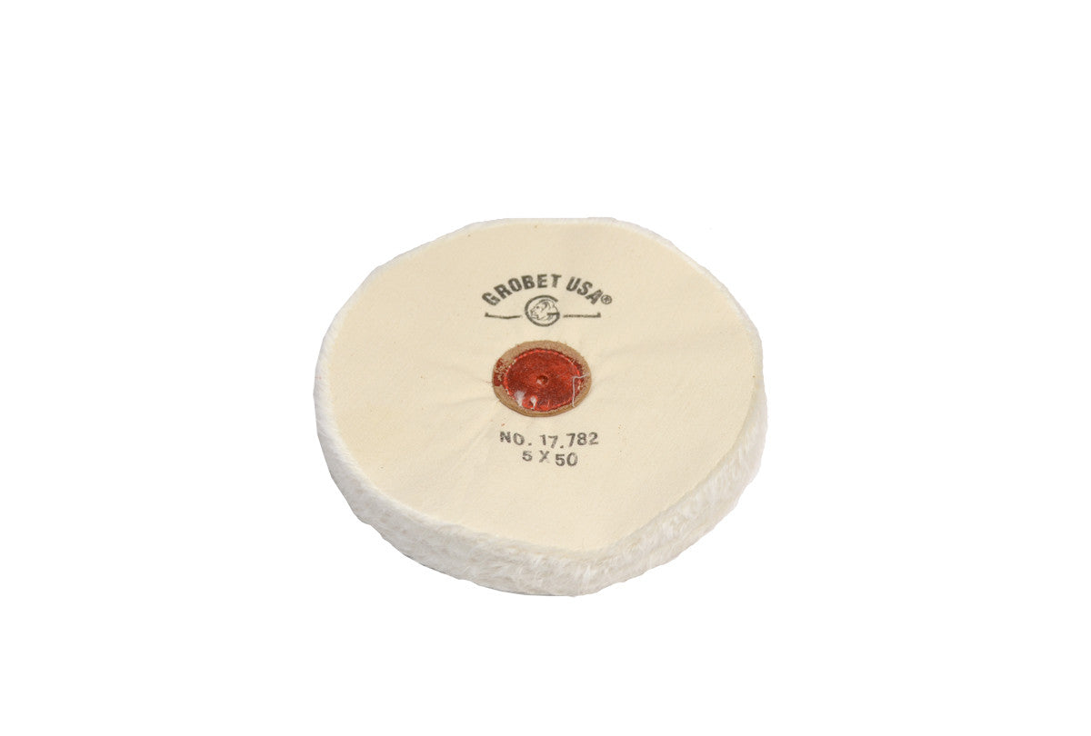 Grobet USA® 17.782 Finex Muslin Buff, Loose, 5″ X 50 Ply, LEAther Center, EA