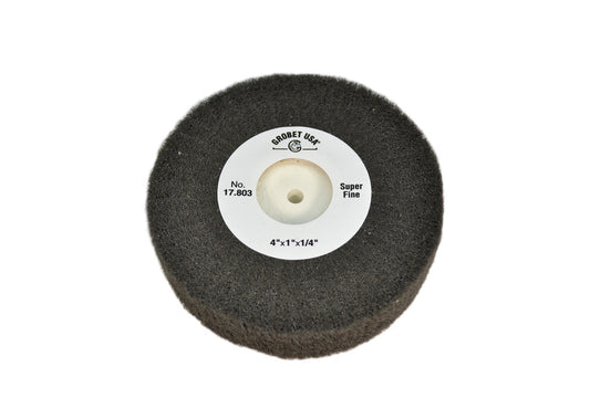 Grobet USA® 17.803 Silicon Oxide Flap Wheels, Super Fine, 4″ X 1″, EA