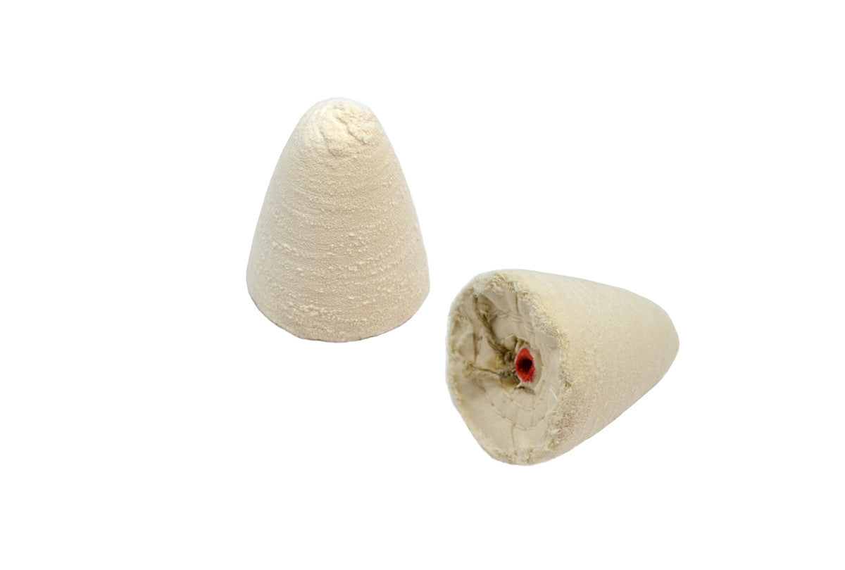 Grobet USA® 17.853 Taper-Shaped Muslin Buff, 2-1/2″ Diameter, EA