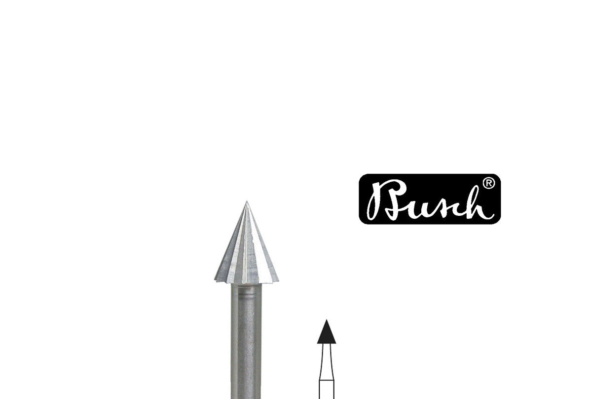 Grobet USA® 18.303 Busch Bur, Cone, Fig. 5, Size 033, EA