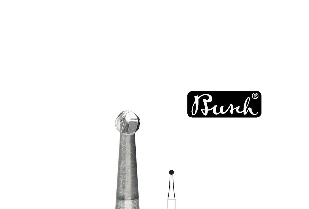 Grobet USA® 18.326 Busch Bur, Round Carbide, Fig. 1Au, Size 015, EA