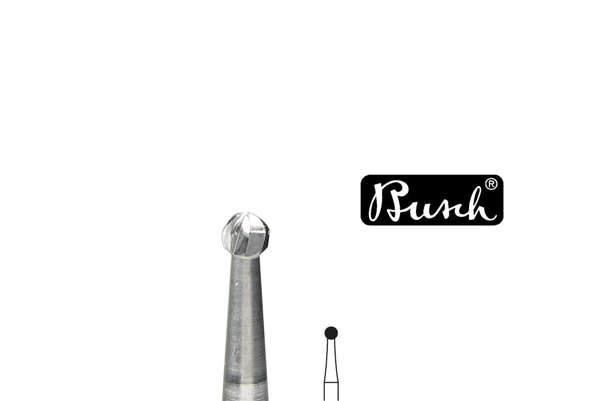 Grobet USA® 18.333 Busch Bur, Round Carbide, Fig. 1Au, Size 022, EA