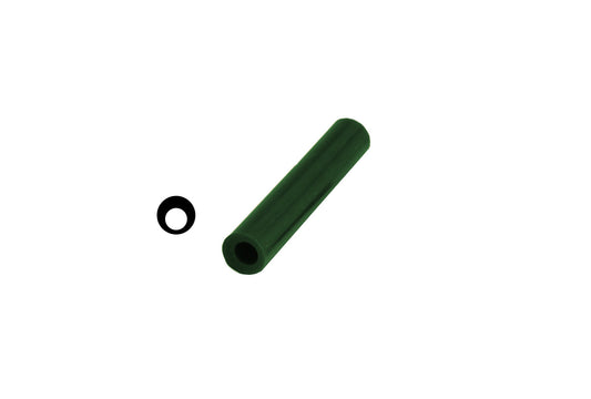 Grobet USA® 21.02701 Matt Ring Tube, Green, Off-Center Hole, EA