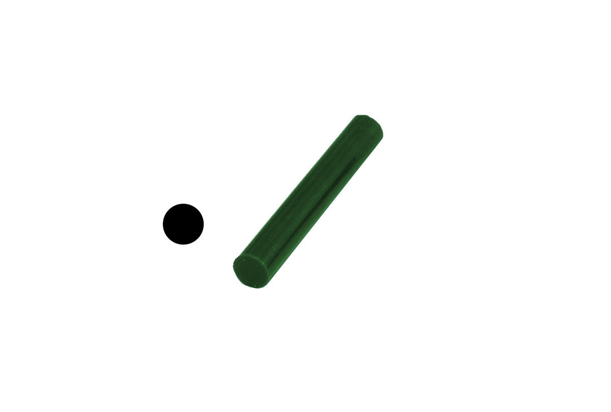 Grobet USA® 21.02707 Matt Ring Tube, Green, Solid Bar, EA