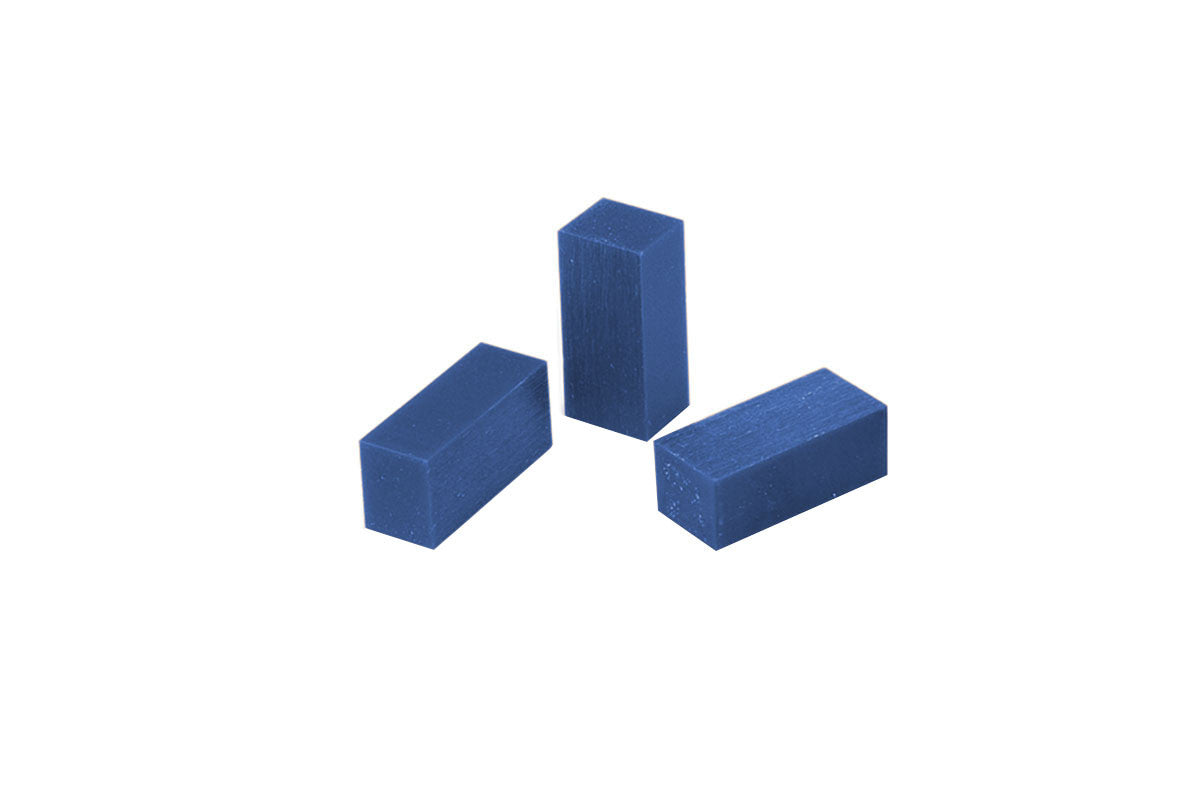 Grobet USA® 21.02753 Matt Carving Wax Bars, 1/6 Pound, Blue, Box Of 3, EA