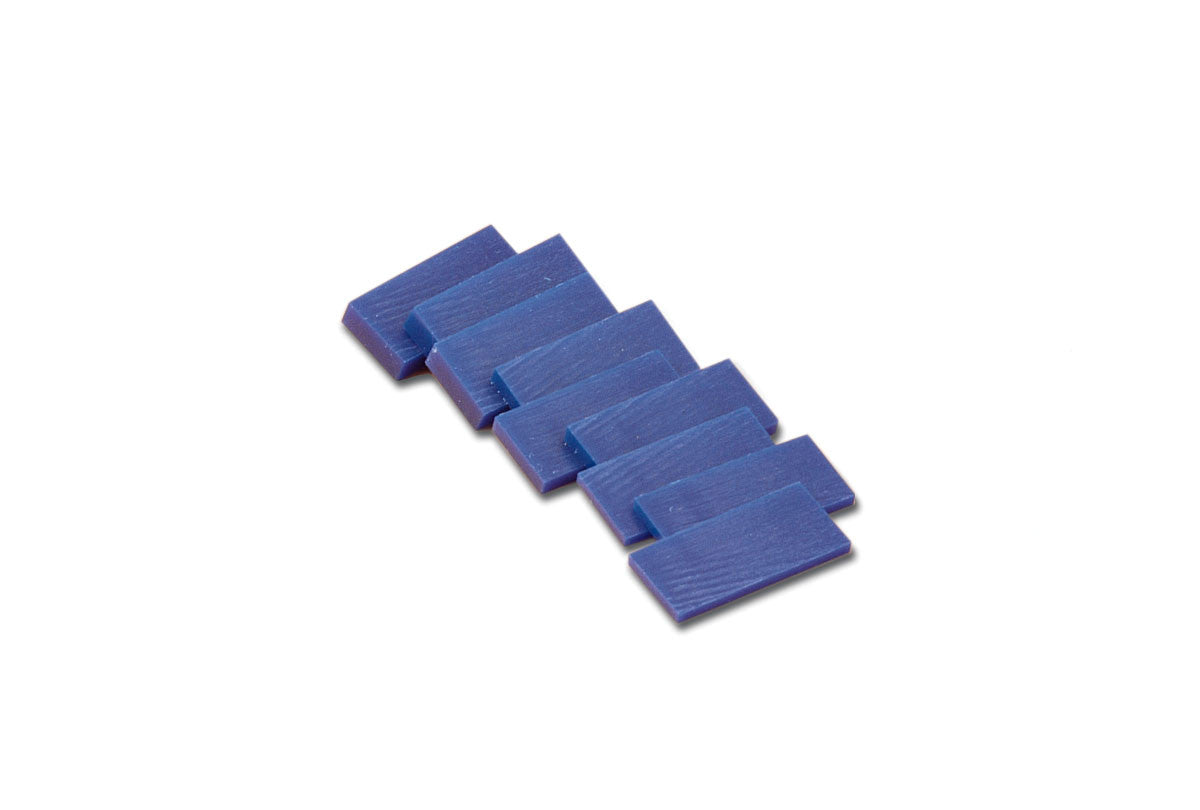 Grobet USA® 21.02767 Matt Carving Wax Slices, Blue, Assortment Of 9 Pieces, EA