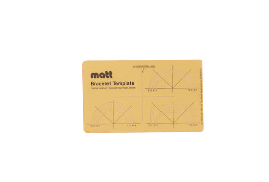 Grobet USA® 21.02896 Matt Bracelet Template, EA