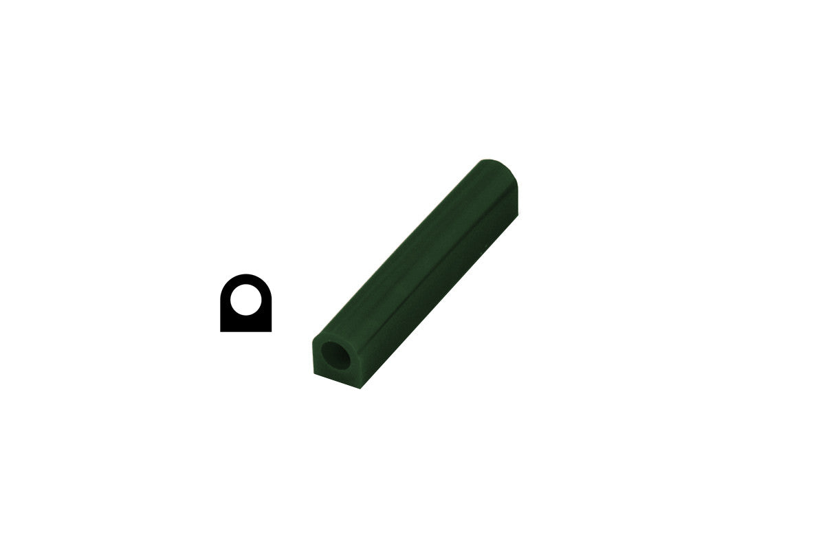 Grobet USA® 21.371 Ferris Wax, File-A-Wax Ring Tube, Flat Side With Hole, Green, EA