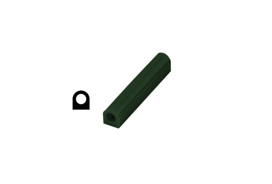 Grobet USA® 21.371 Ferris Wax, File-A-Wax Ring Tube, Flat Side With Hole, Green, EA